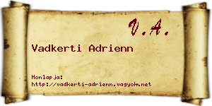Vadkerti Adrienn névjegykártya